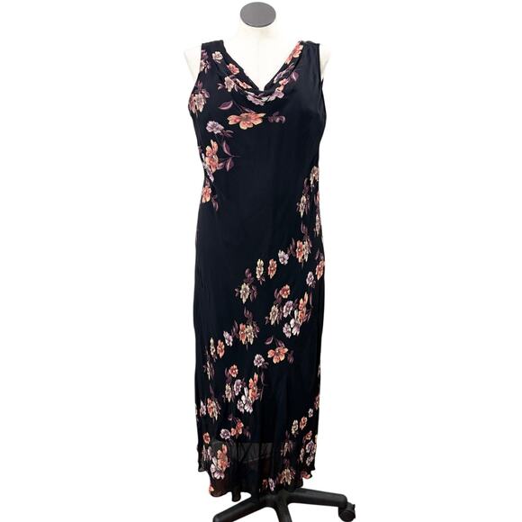 Eva Blue Size 18 Vintage Dress Beaded Maxi REPAIRED Whimsigoth Fairy Grunge - Picture 1 of 16